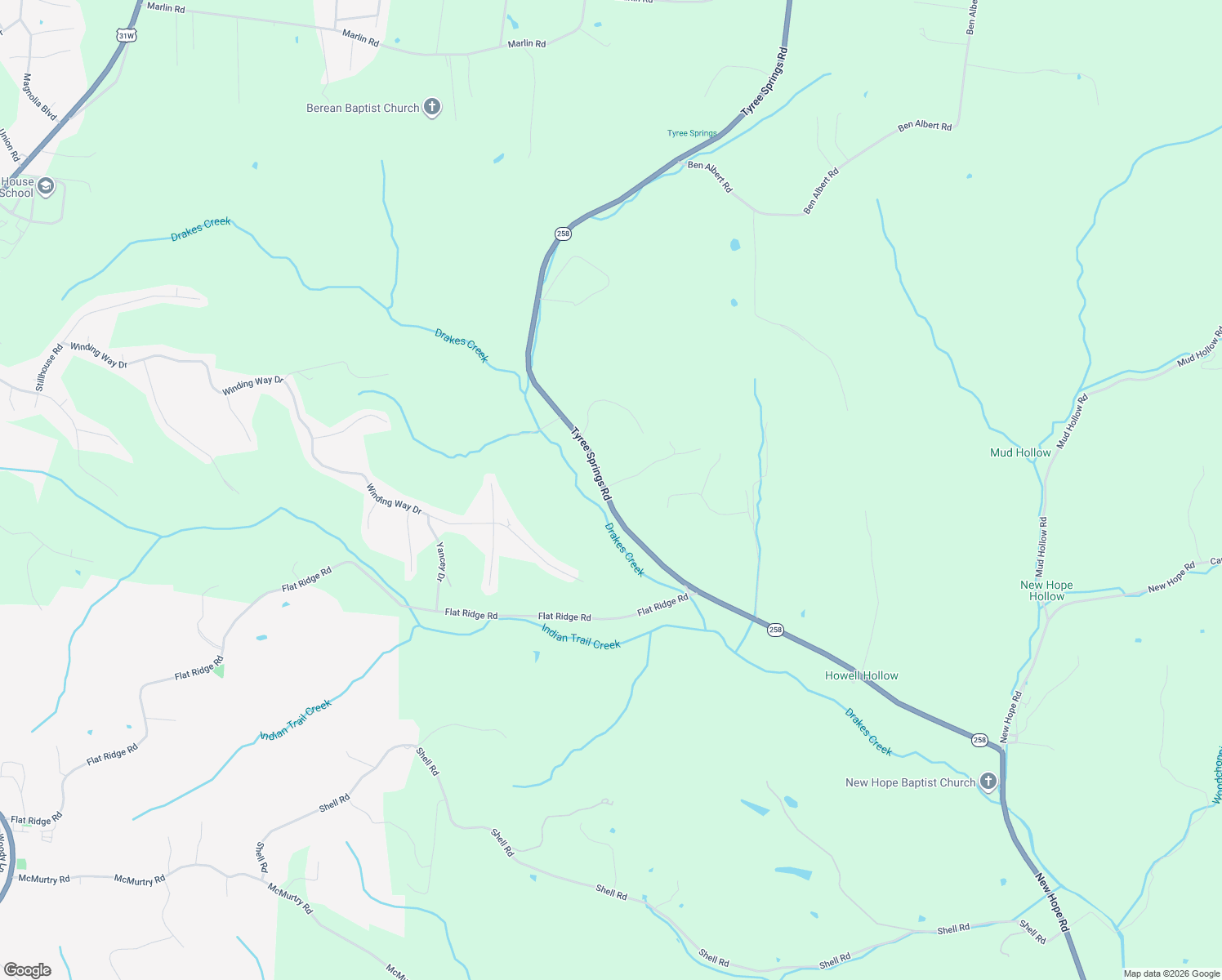 map of restaurants, bars, coffee shops, grocery stores, and more near 3366 Tyree Springs Road in Hendersonville