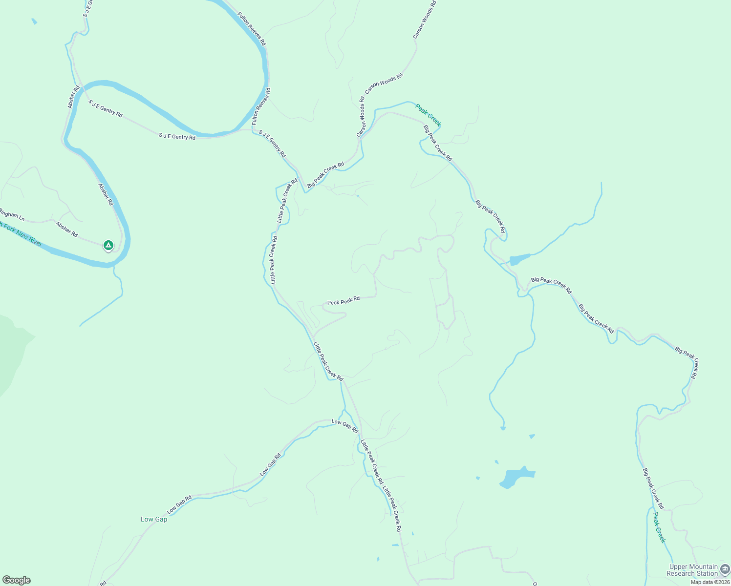 map of restaurants, bars, coffee shops, grocery stores, and more near 686 Peck Peak Road in Jefferson