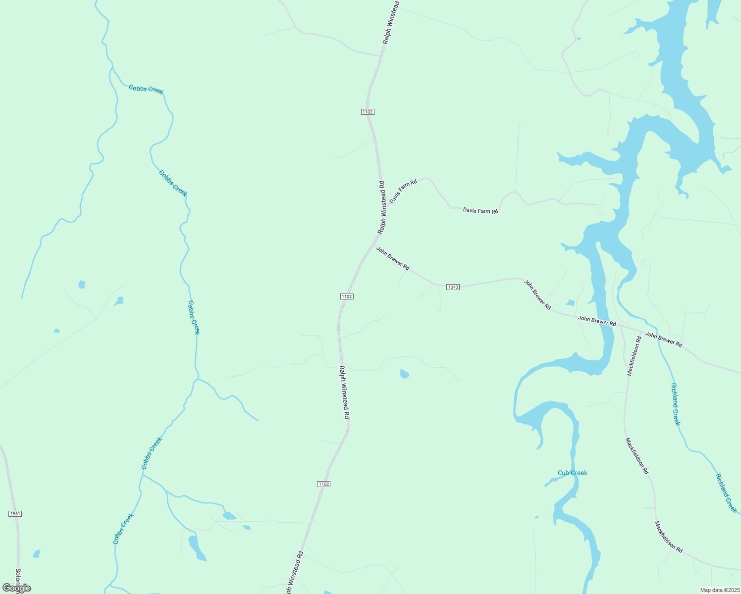 map of restaurants, bars, coffee shops, grocery stores, and more near 2460 Ralph Winstead Road in Leasburg