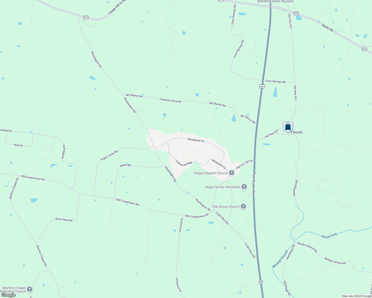 map of restaurants, bars, coffee shops, grocery stores, and more near 3015 Ruths Ct in Greenbrier