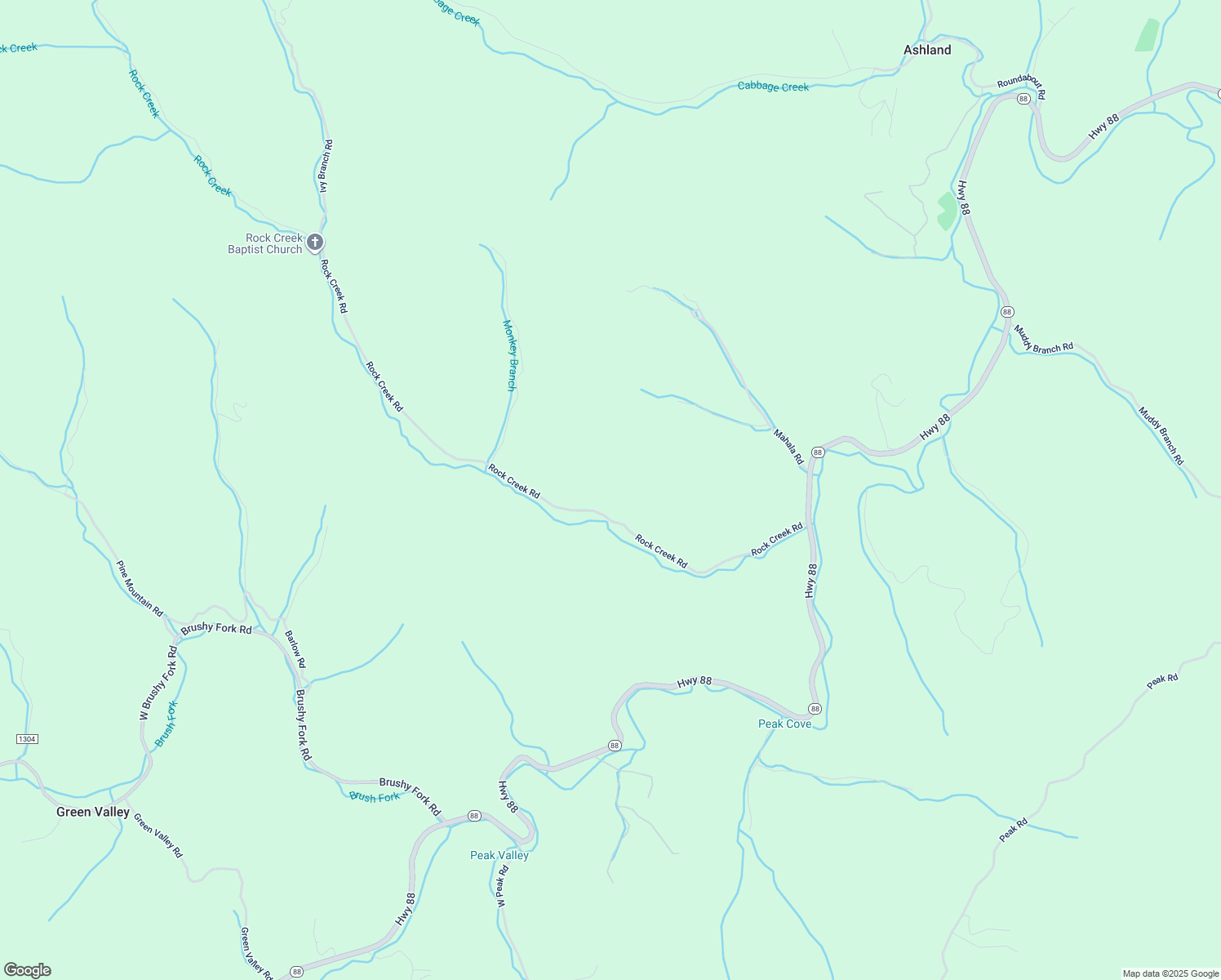 map of restaurants, bars, coffee shops, grocery stores, and more near 764 Rock Creek Road in Creston