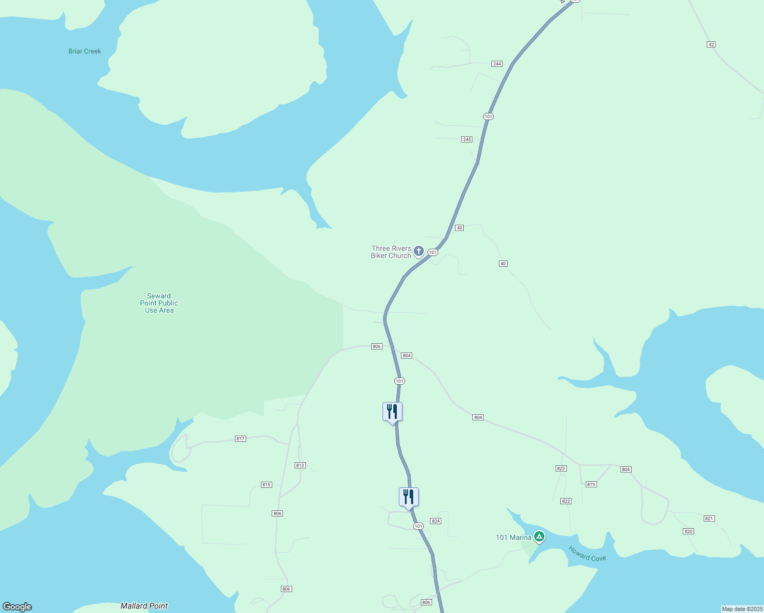 map of restaurants, bars, coffee shops, grocery stores, and more near 15 Victoria Lane in Gamaliel