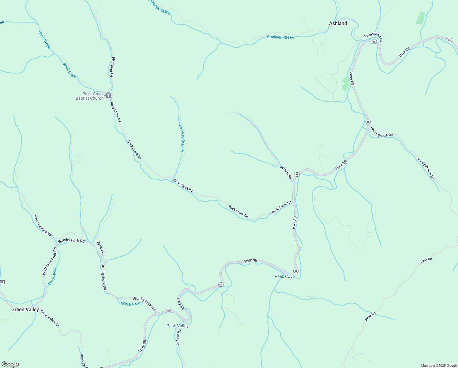 map of restaurants, bars, coffee shops, grocery stores, and more near 760 Rock Creek Road in Creston