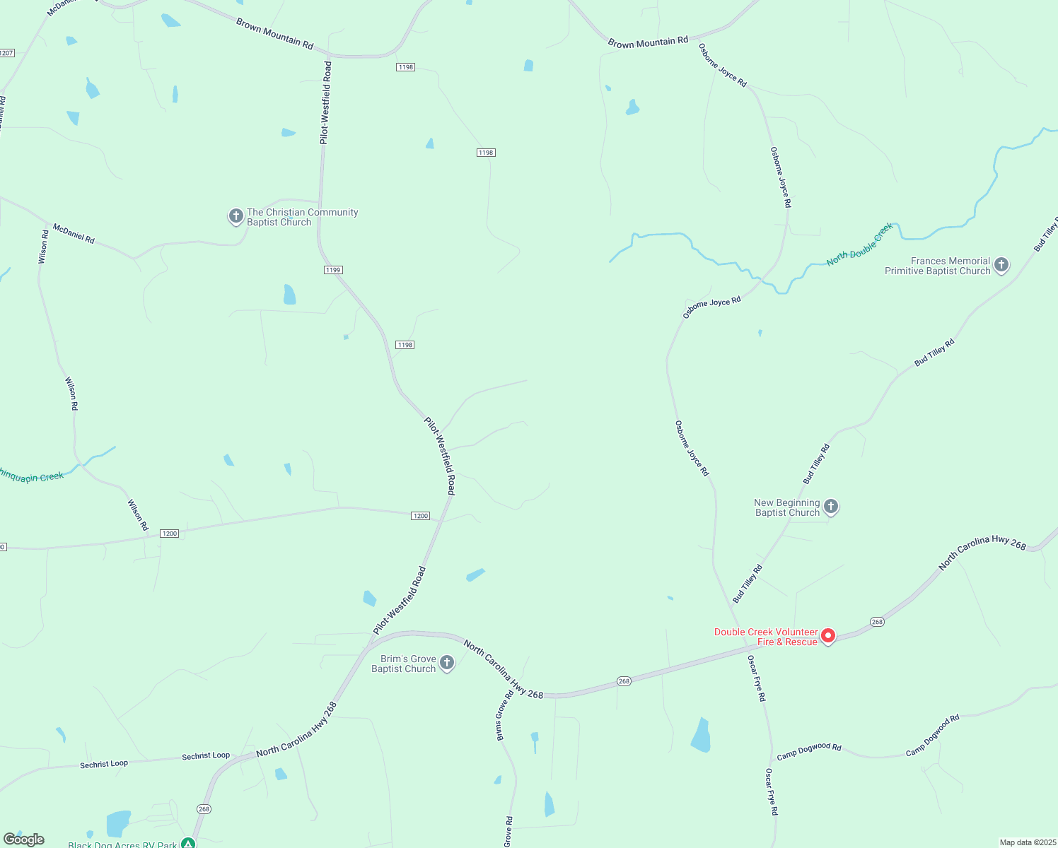map of restaurants, bars, coffee shops, grocery stores, and more near 1068 Linville Drive in Pilot Mountain