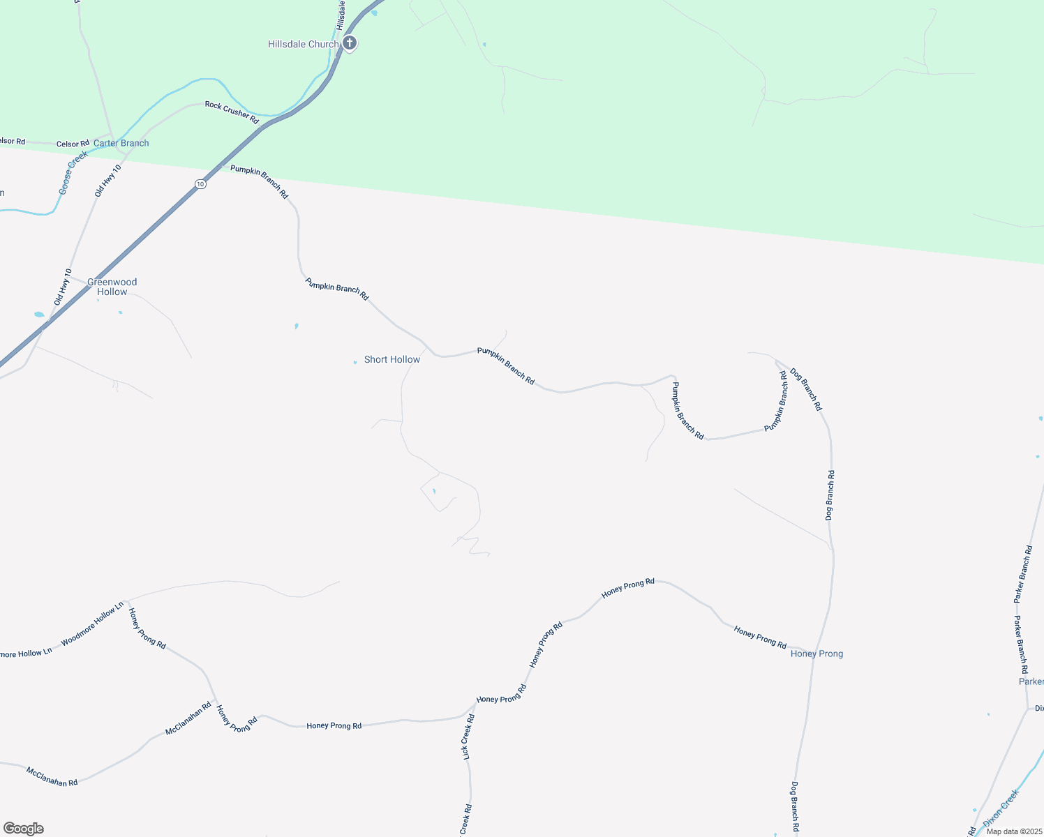 map of restaurants, bars, coffee shops, grocery stores, and more near 1350 Pumpkin Branch Road in Dixon Springs