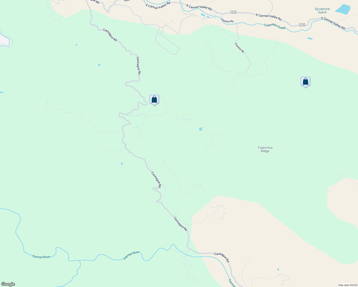 map of restaurants, bars, coffee shops, grocery stores, and more near 34998 Sky Ranch Road in Carmel Valley