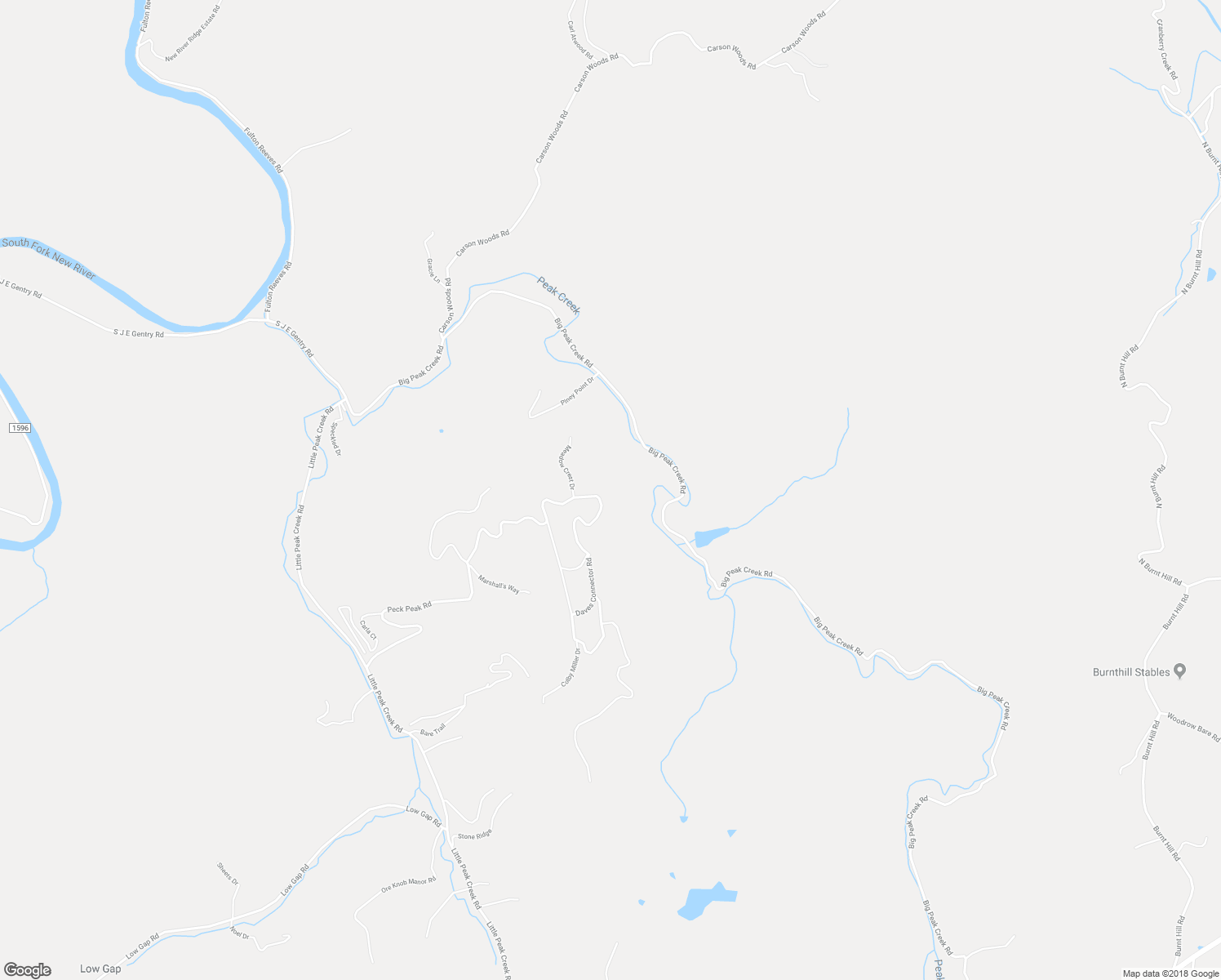 map of restaurants, bars, coffee shops, grocery stores, and more near 1472 Peck Peak Road in Jefferson