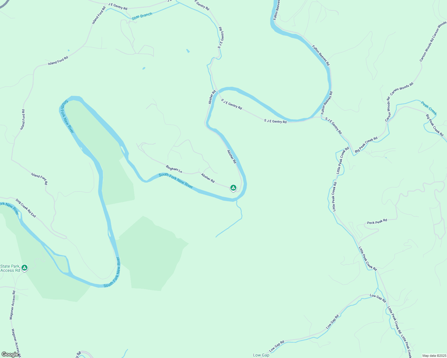 map of restaurants, bars, coffee shops, grocery stores, and more near 186 River Watch Trail in Laurel Springs