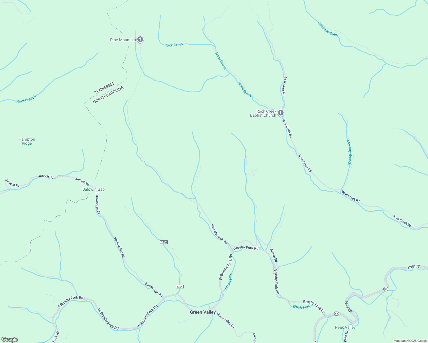 map of restaurants, bars, coffee shops, grocery stores, and more near Wildcat Hollow Road in Ashe County