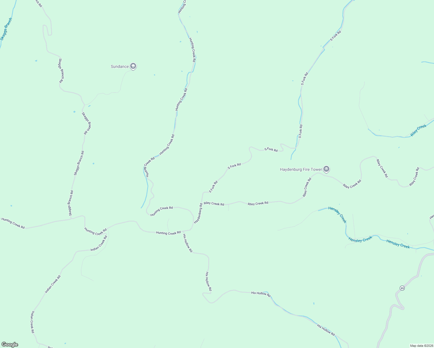 map of restaurants, bars, coffee shops, grocery stores, and more near 988-998 South Fork Road in Whitleyville