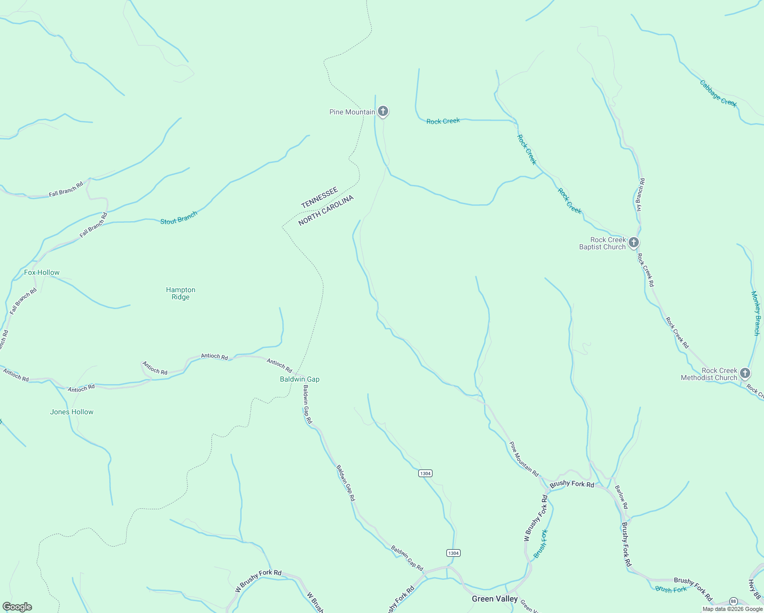 map of restaurants, bars, coffee shops, grocery stores, and more near 1316 Pine Mountain Road in Creston