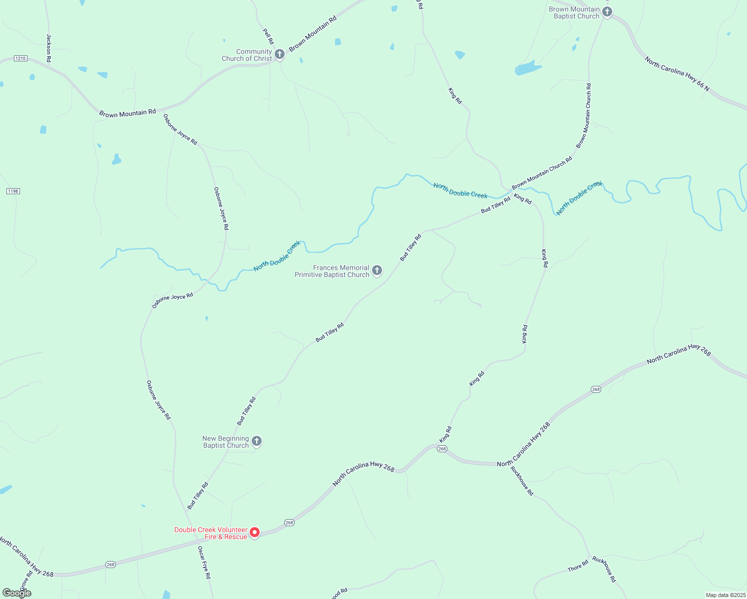 map of restaurants, bars, coffee shops, grocery stores, and more near 1437 Bud Tilley Road in Pinnacle