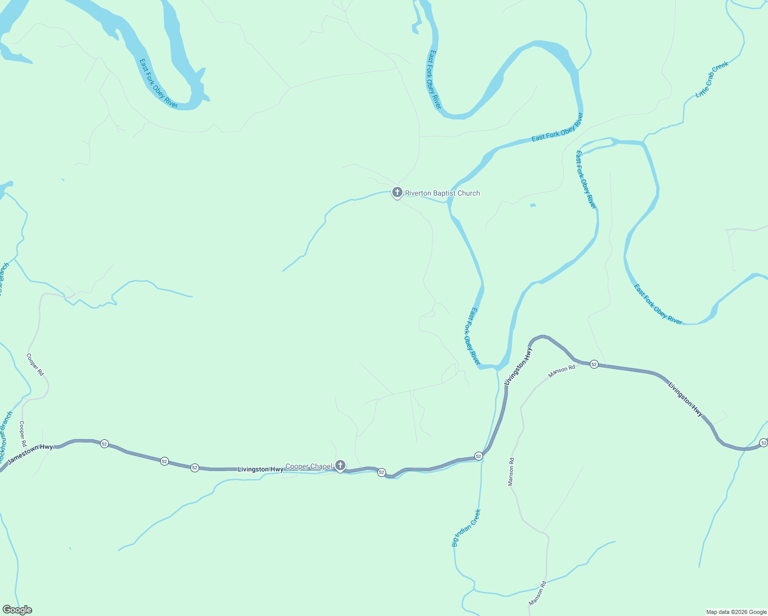 map of restaurants, bars, coffee shops, grocery stores, and more near 2197 Riverton Rd in Jamestown
