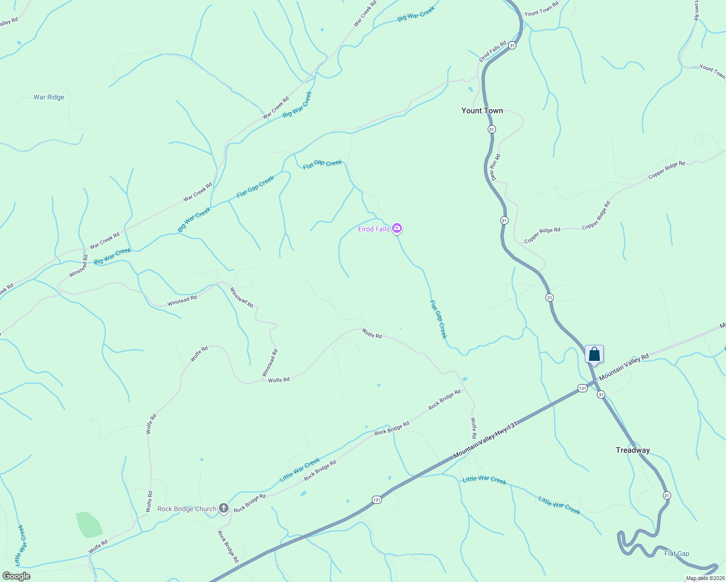 map of restaurants, bars, coffee shops, grocery stores, and more near in Yount Town