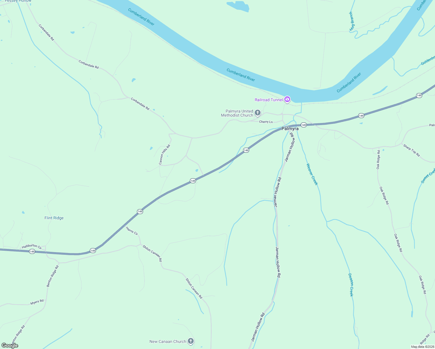 map of restaurants, bars, coffee shops, grocery stores, and more near in Palmyra