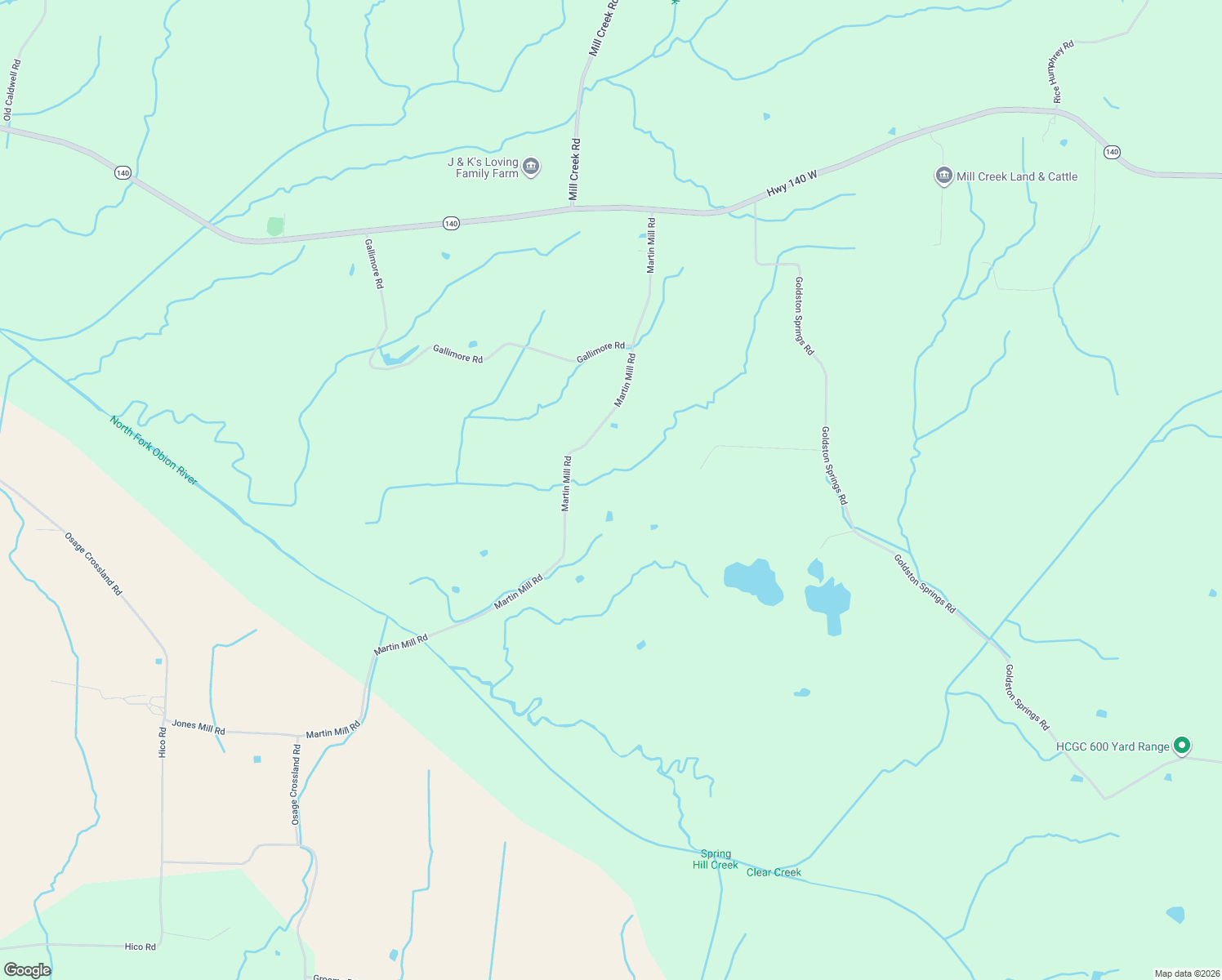 map of restaurants, bars, coffee shops, grocery stores, and more near 955 Martin Mill Rd in Puryear
