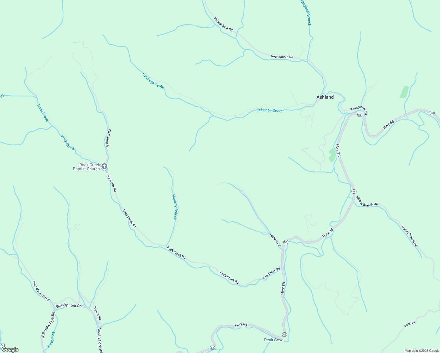 map of restaurants, bars, coffee shops, grocery stores, and more near 828 Mahala Road in Creston