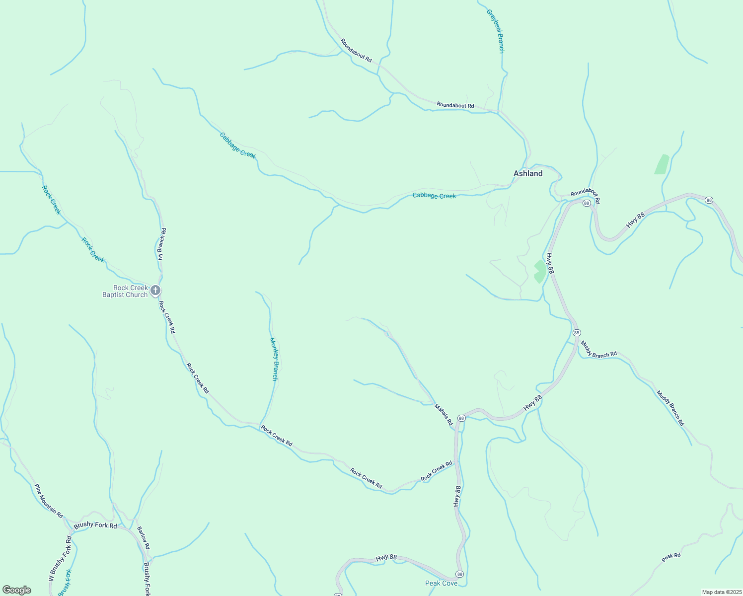 map of restaurants, bars, coffee shops, grocery stores, and more near 764 Mahala Road in Creston