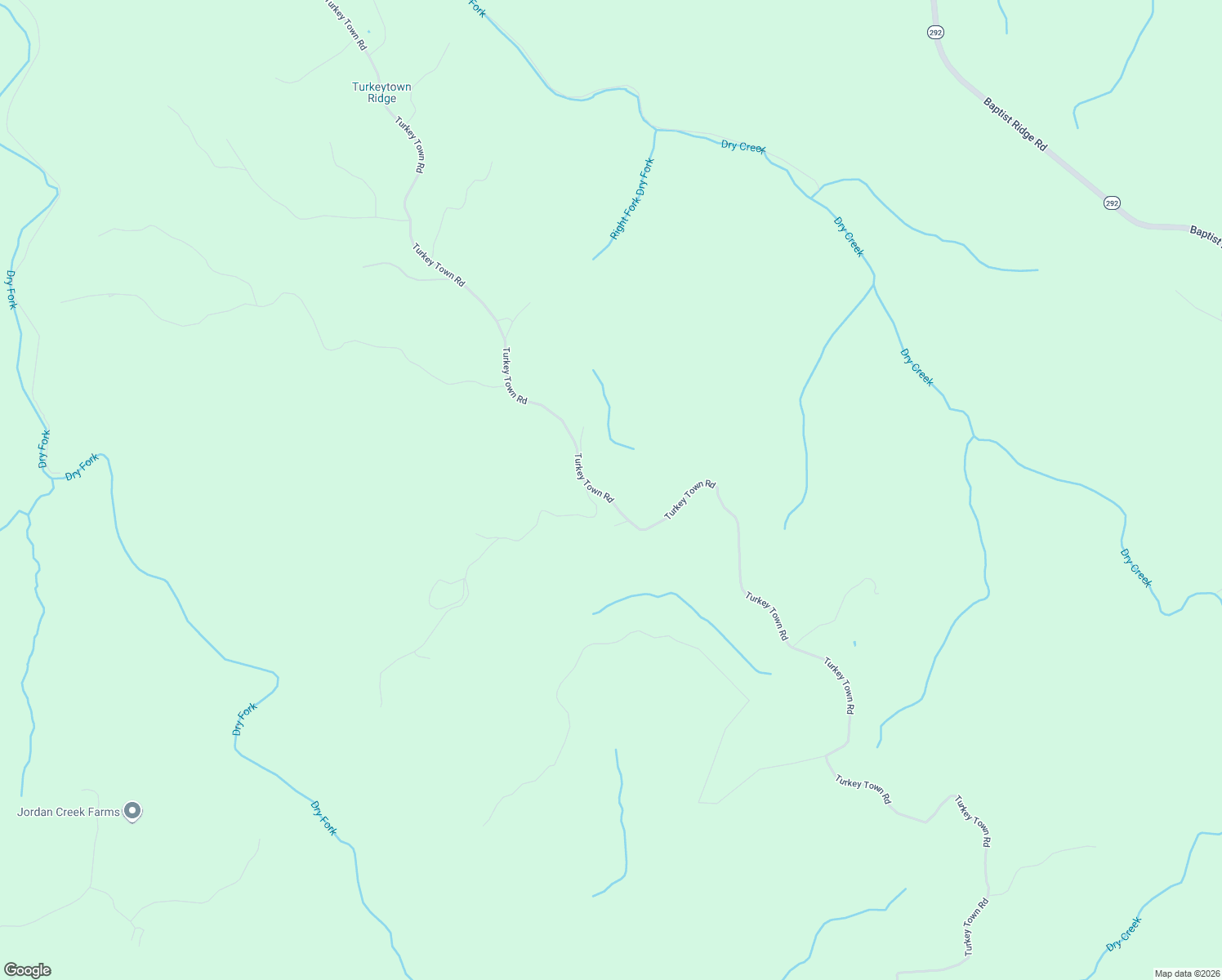 map of restaurants, bars, coffee shops, grocery stores, and more near 3087 Turkey Town Road in Hilham