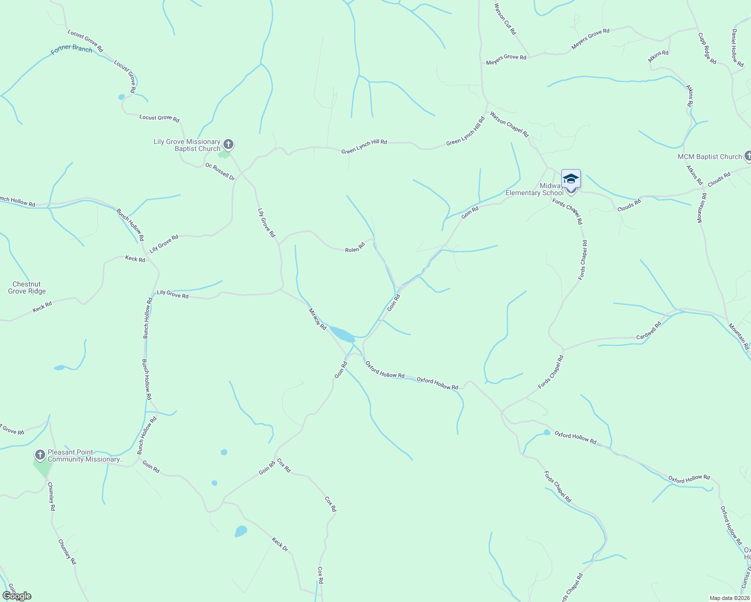 map of restaurants, bars, coffee shops, grocery stores, and more near 151 Rolen Road in New Tazewell