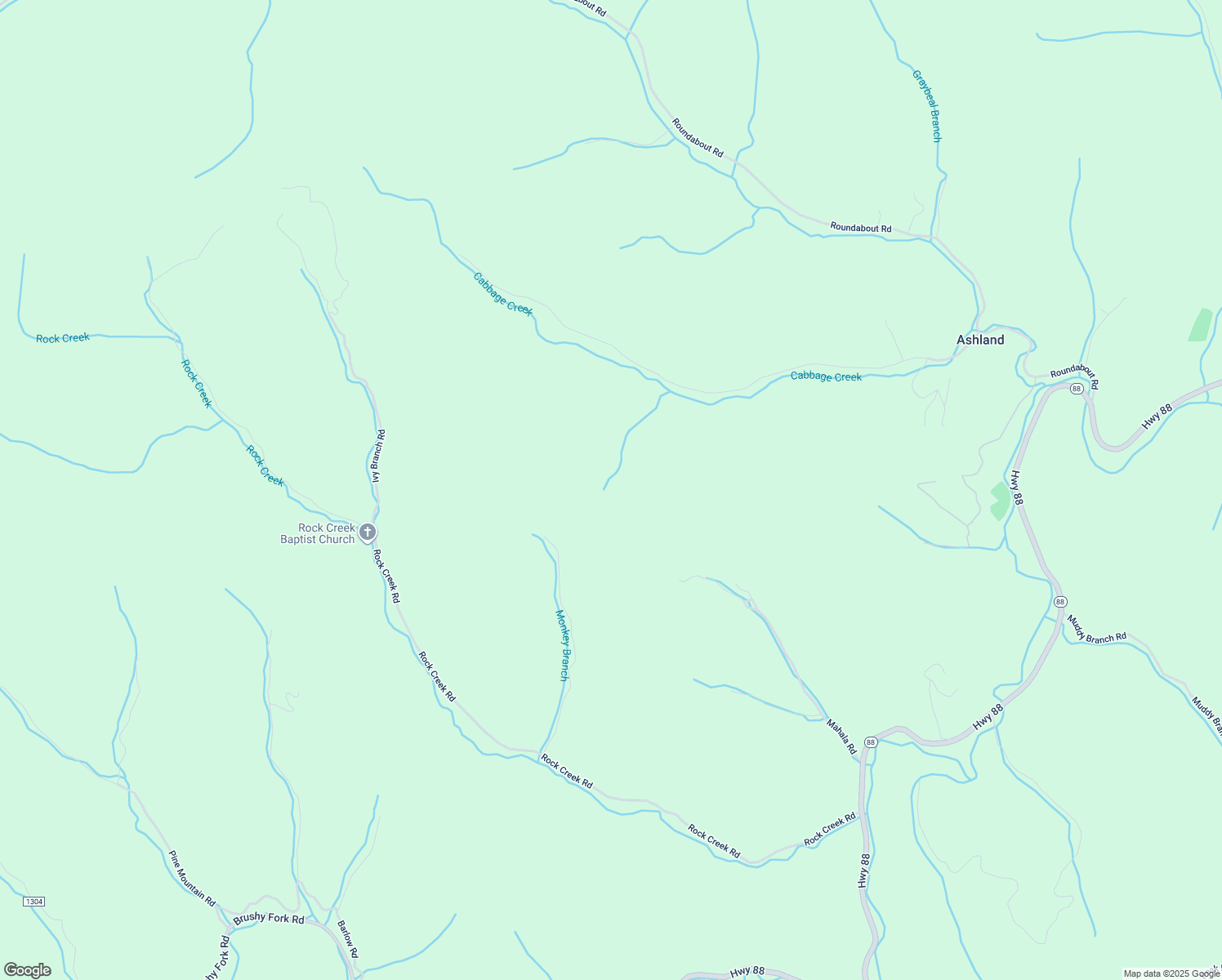 map of restaurants, bars, coffee shops, grocery stores, and more near 1017 Cabbage Creek Road in Creston