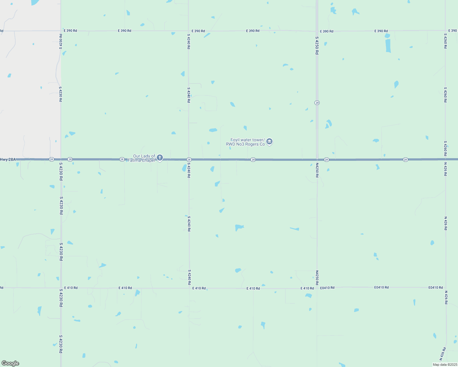 map of restaurants, bars, coffee shops, grocery stores, and more near 12197 South 4243 Road in Chelsea