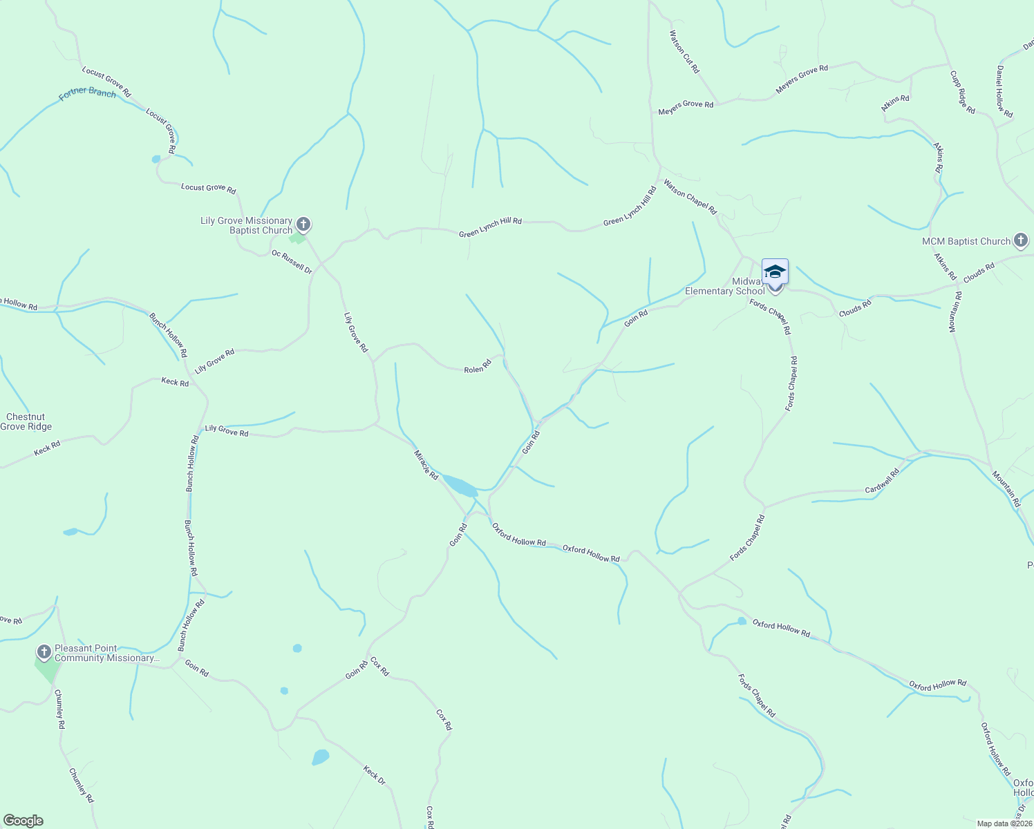 map of restaurants, bars, coffee shops, grocery stores, and more near 151 Rolen Road in New Tazewell
