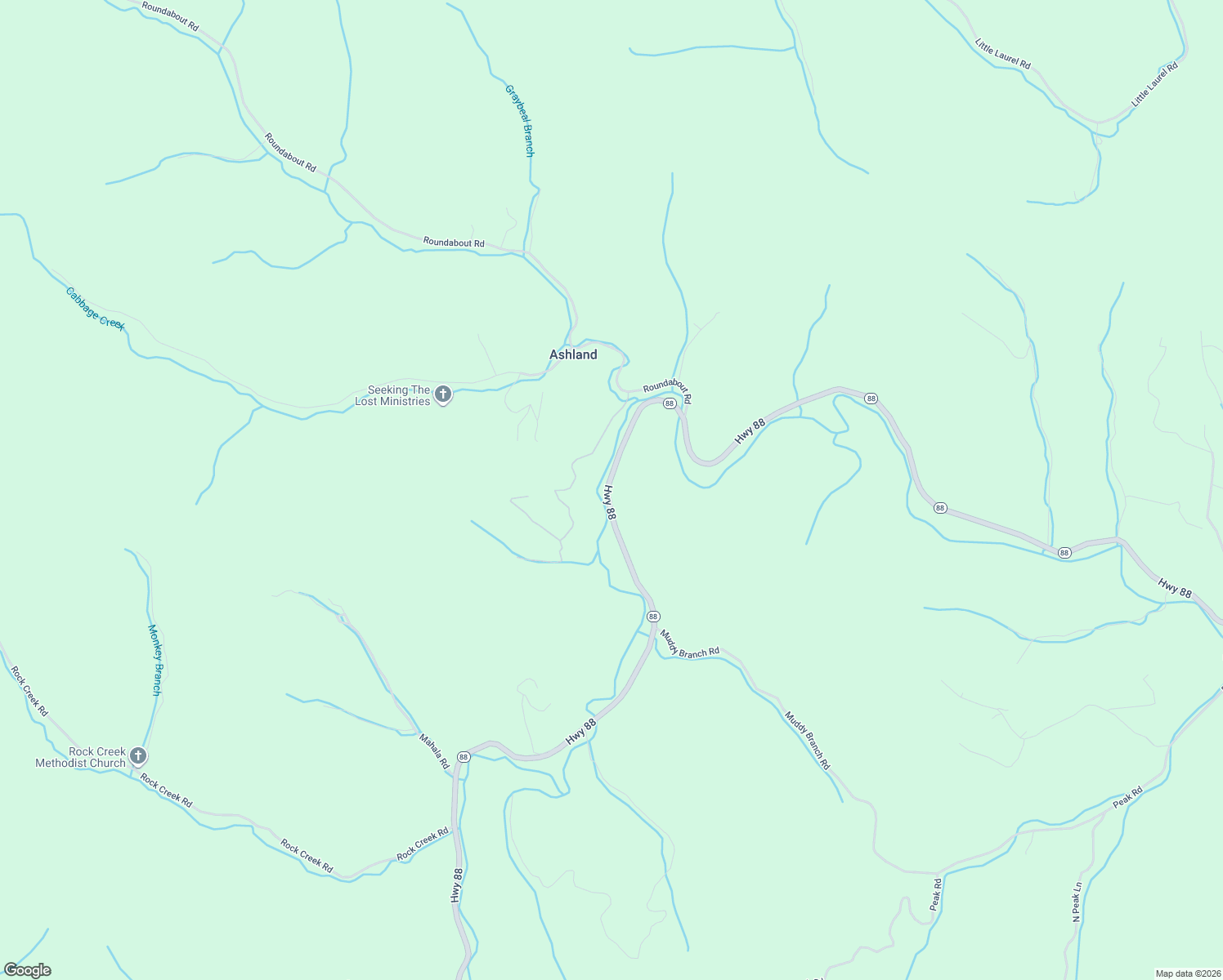 map of restaurants, bars, coffee shops, grocery stores, and more near 16521 North Carolina 88 in Creston