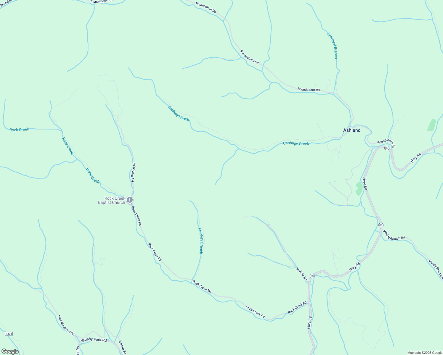 map of restaurants, bars, coffee shops, grocery stores, and more near 1017 Cabbage Creek Road in Creston