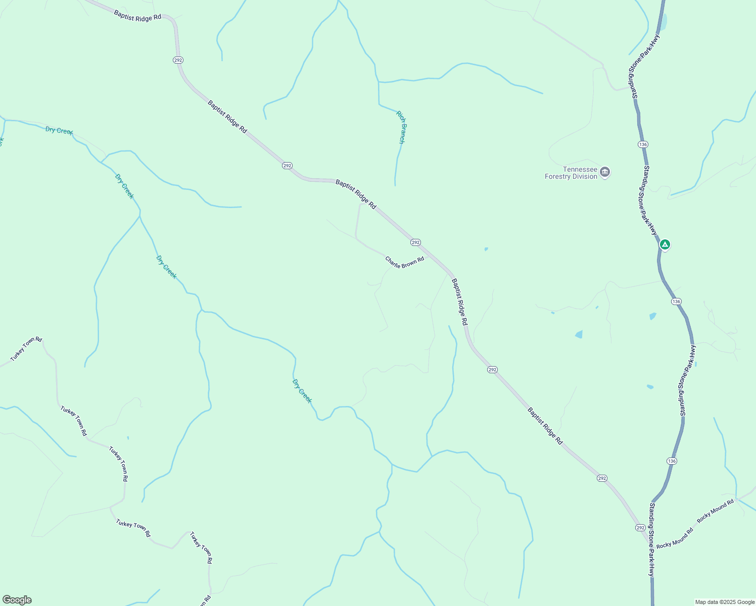 map of restaurants, bars, coffee shops, grocery stores, and more near 398 Bankshot Lane in Hilham