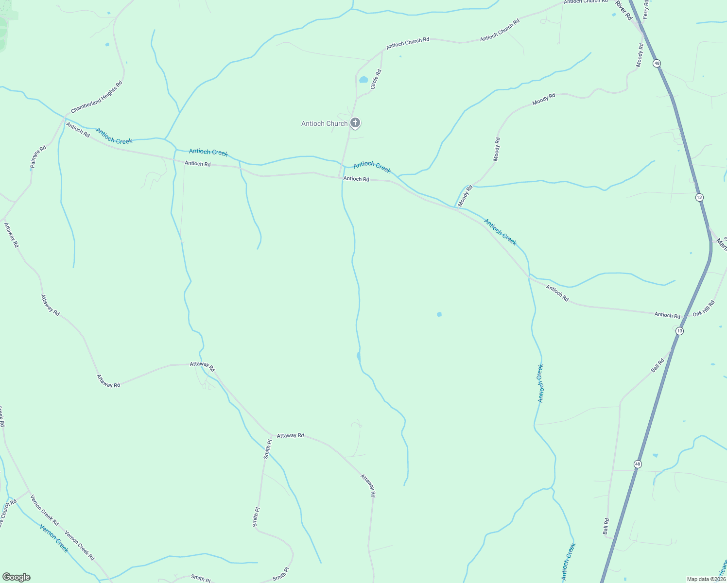 map of restaurants, bars, coffee shops, grocery stores, and more near 577 Antioch Road in Clarksville