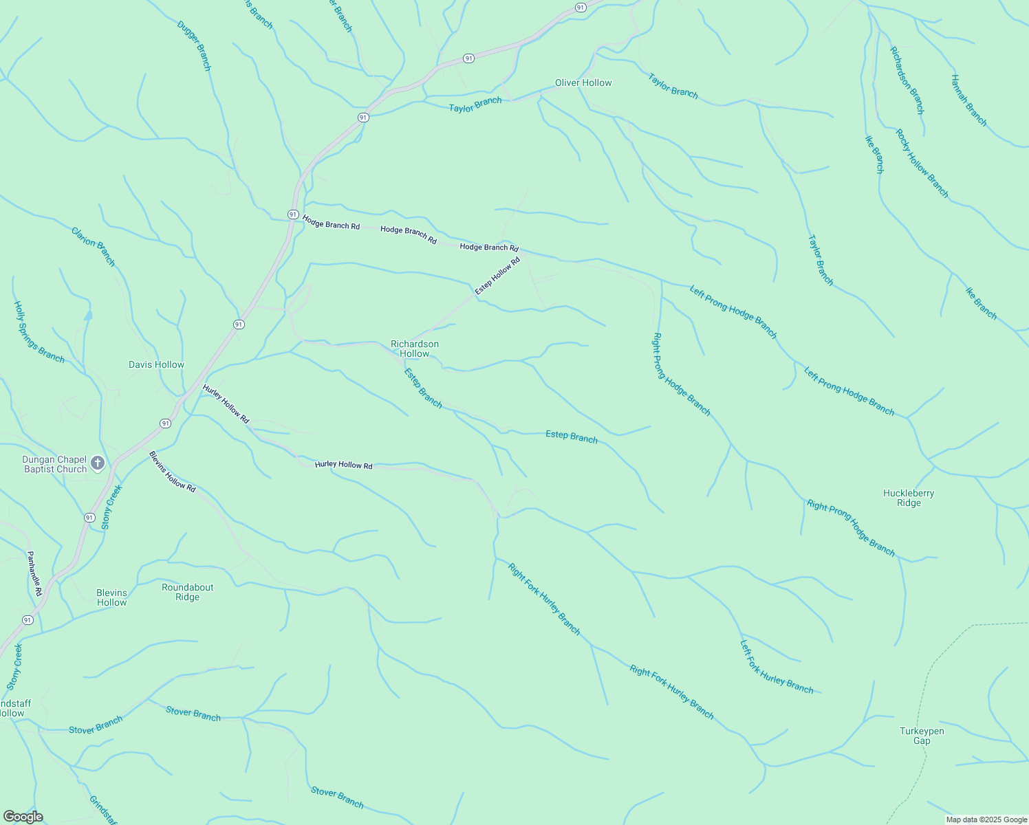map of restaurants, bars, coffee shops, grocery stores, and more near 331 Estep Hollow Rd in Elizabethton