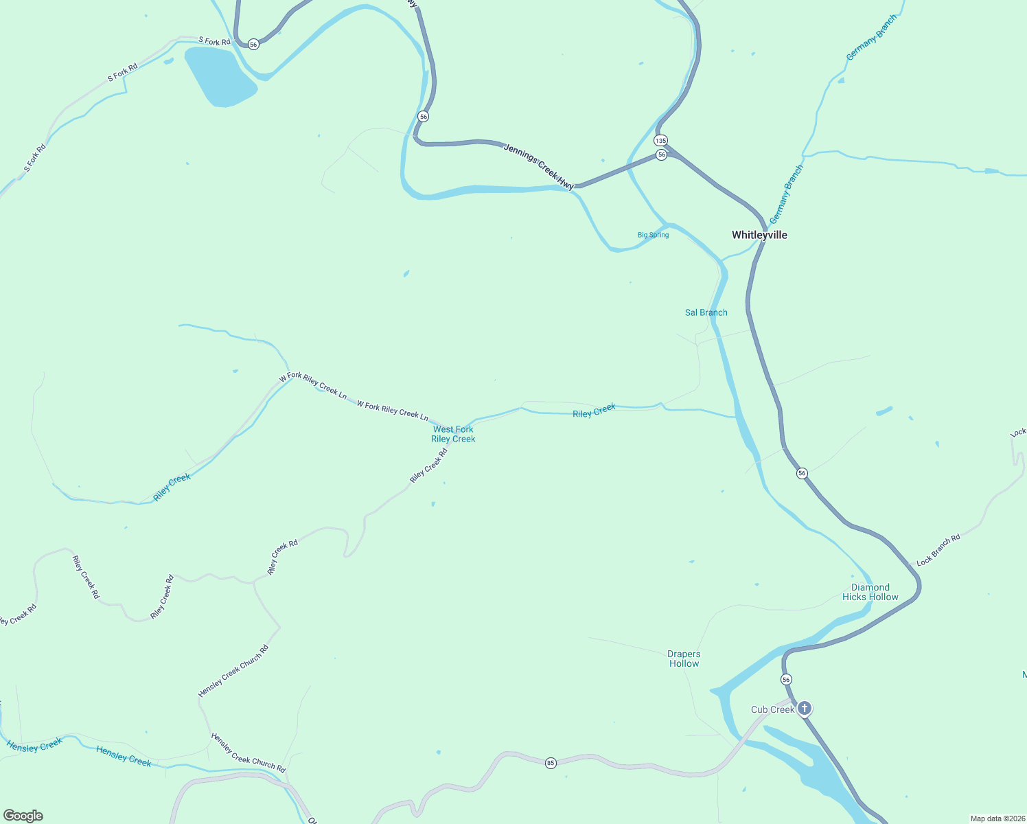 map of restaurants, bars, coffee shops, grocery stores, and more near 870 Riley Creek Road in Whitleyville