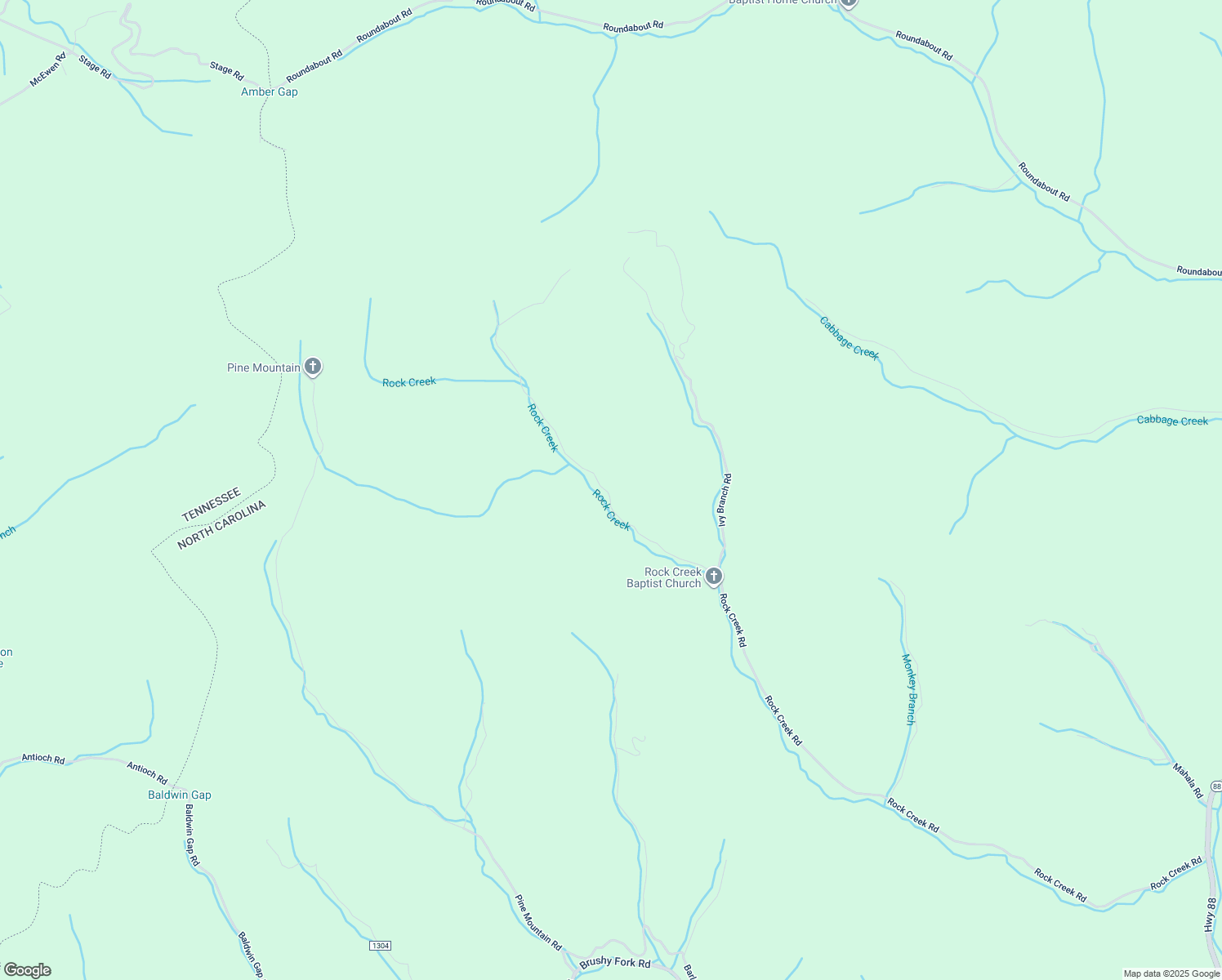 map of restaurants, bars, coffee shops, grocery stores, and more near 2360 Rock Creek Road in Creston