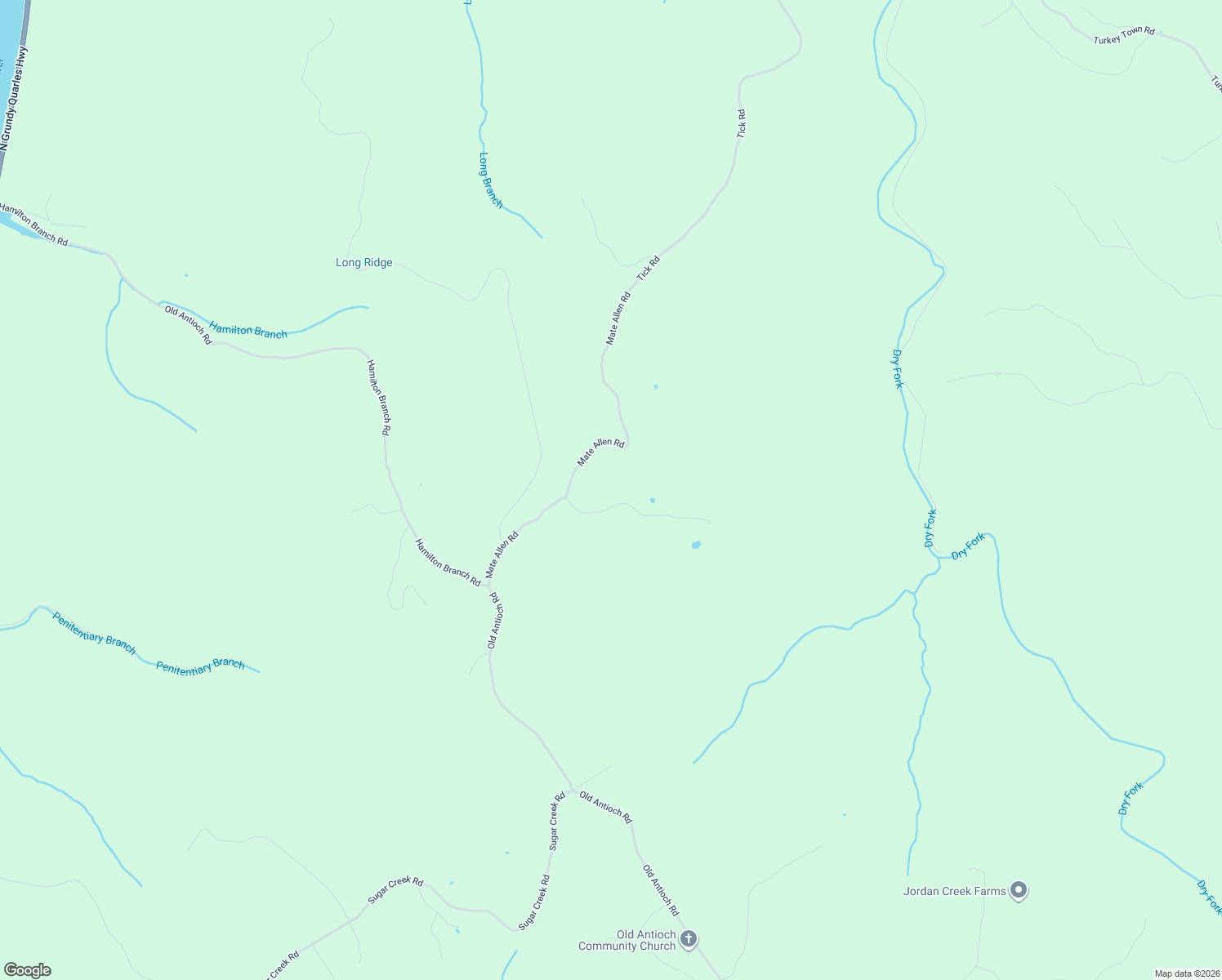 map of restaurants, bars, coffee shops, grocery stores, and more near 464 Mate Allen Road in Gainesboro