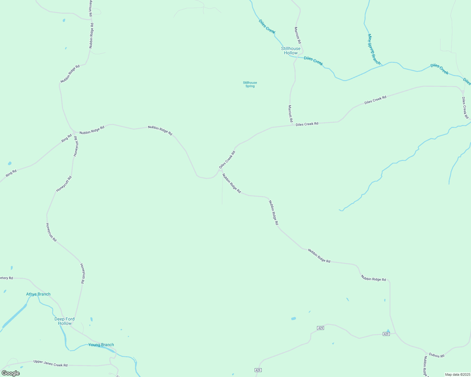 map of restaurants, bars, coffee shops, grocery stores, and more near Nubbin Ridge Road in Randolph County