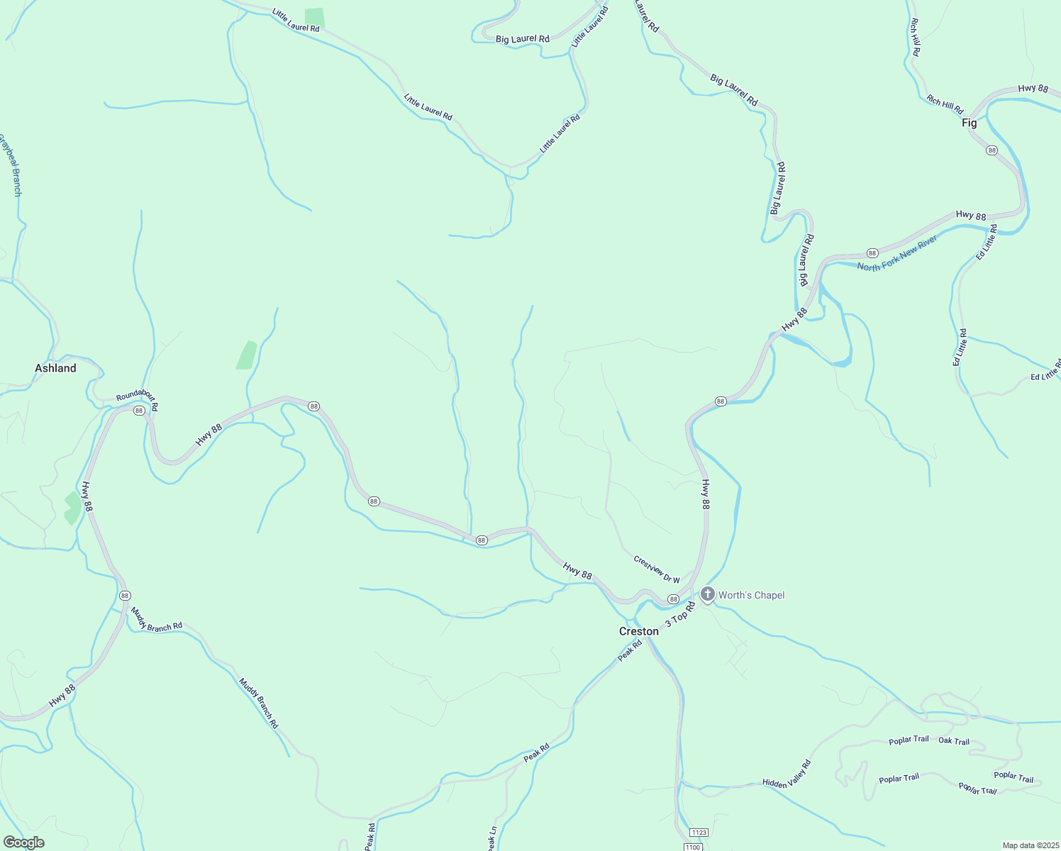 map of restaurants, bars, coffee shops, grocery stores, and more near 444 Doctor Robinson Road in Creston