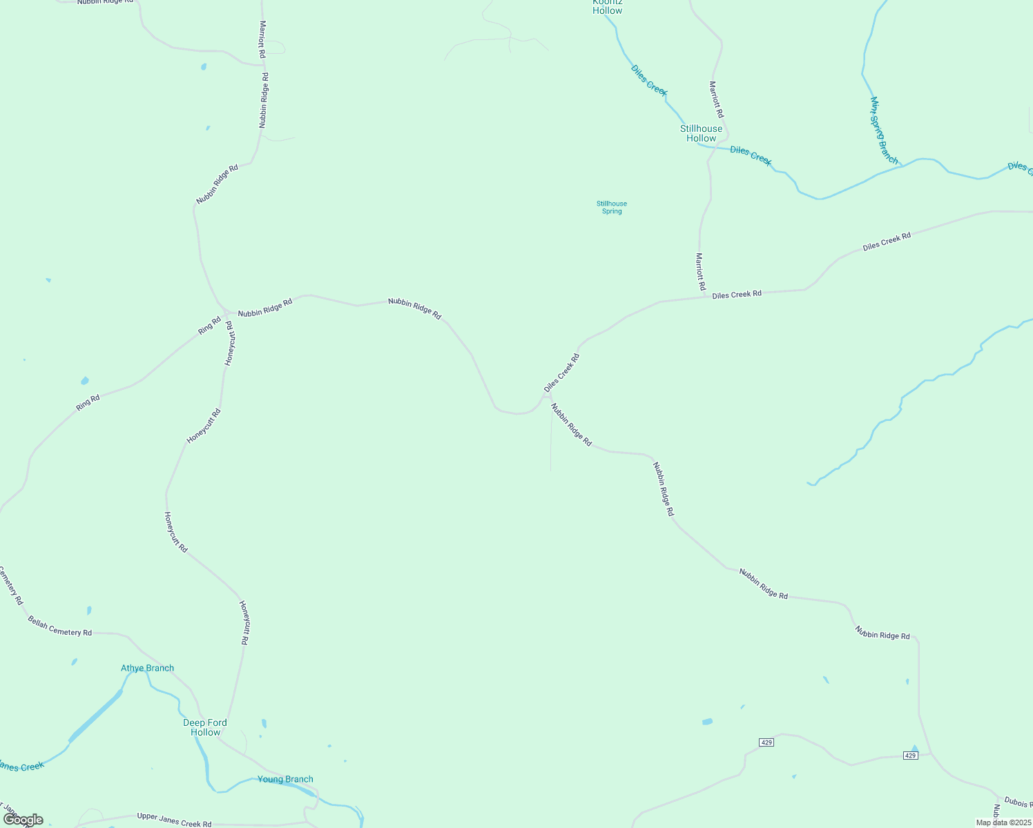 map of restaurants, bars, coffee shops, grocery stores, and more near Nubbin Ridge Road in Randolph County