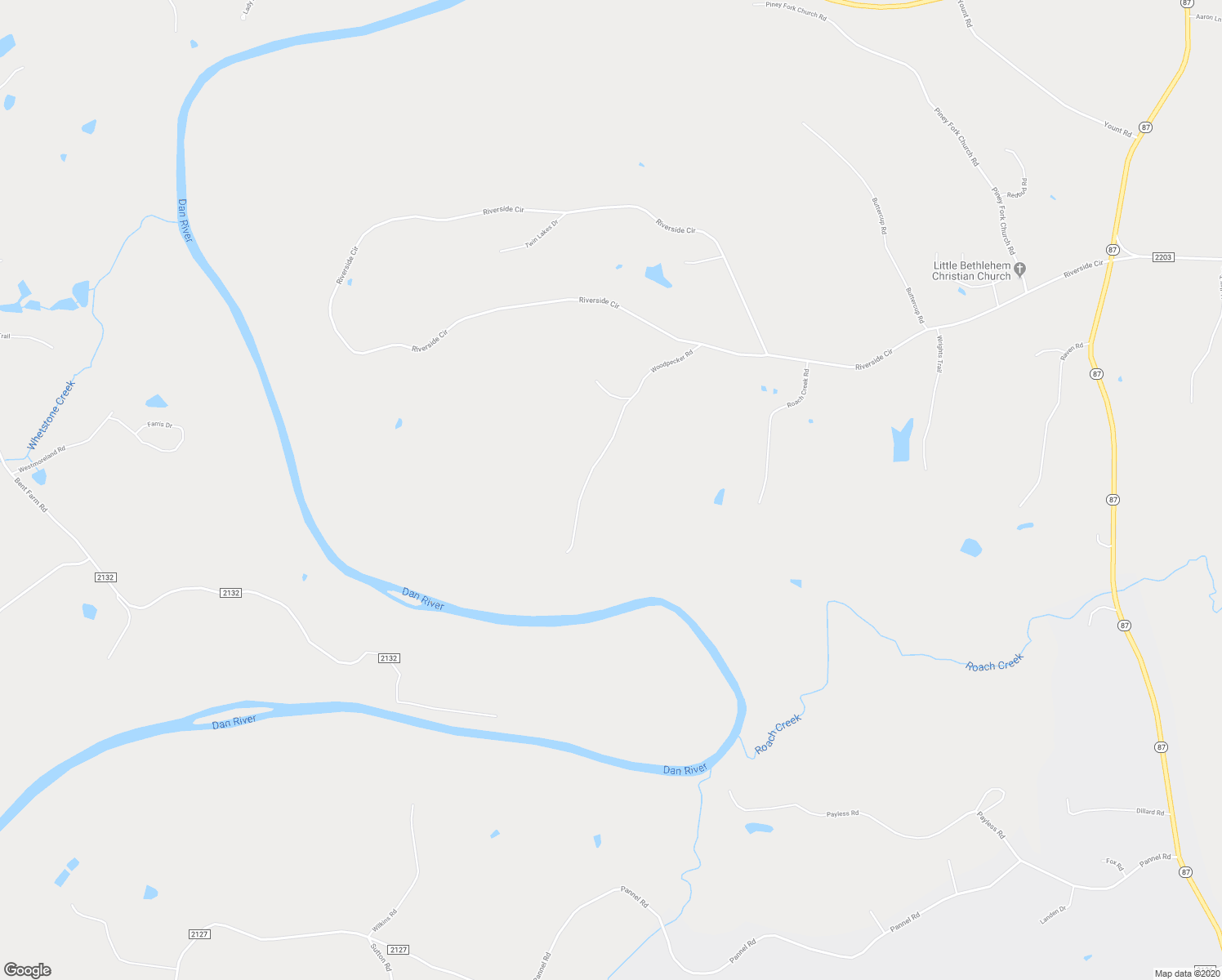 map of restaurants, bars, coffee shops, grocery stores, and more near 363 Woodpecker Road in Eden