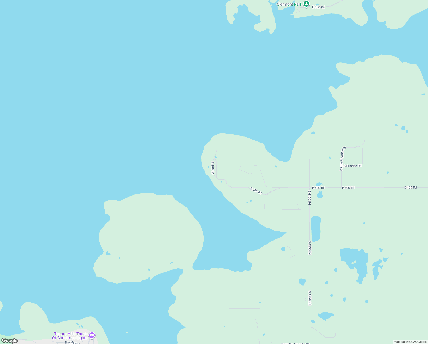 map of restaurants, bars, coffee shops, grocery stores, and more near 11151 East 400 Circle in Claremore