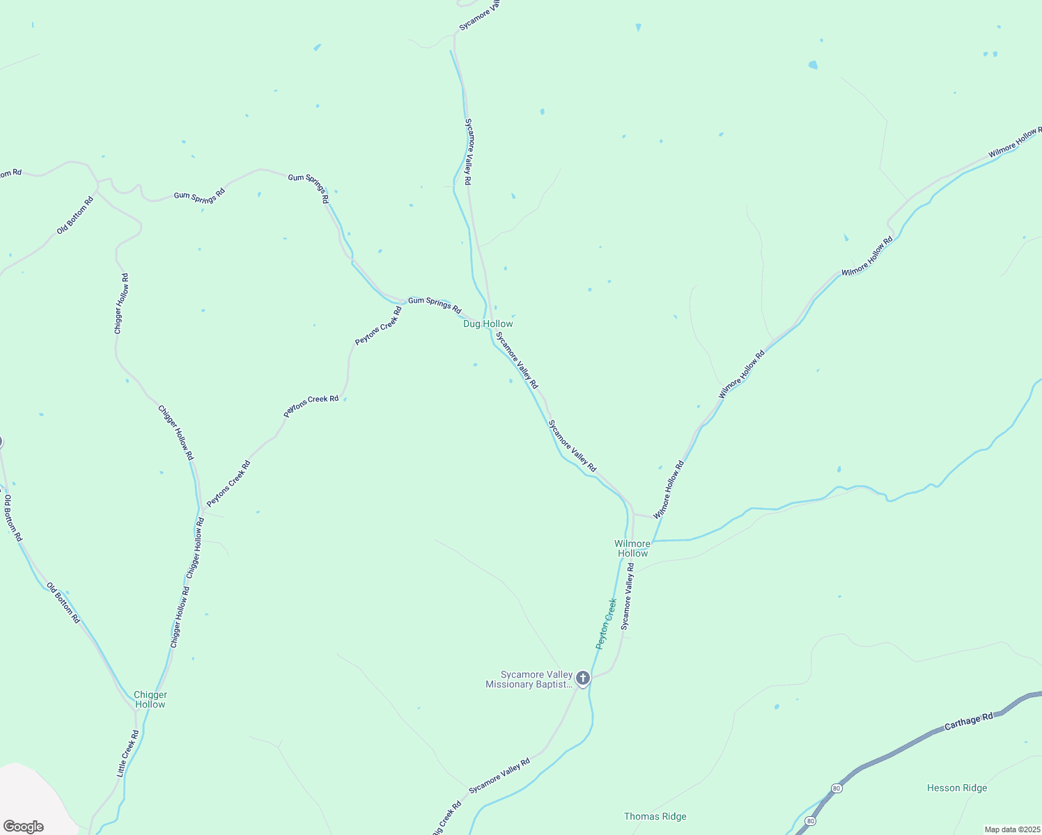 map of restaurants, bars, coffee shops, grocery stores, and more near 2658 Sycamore Valley Road in Pleasant Shade