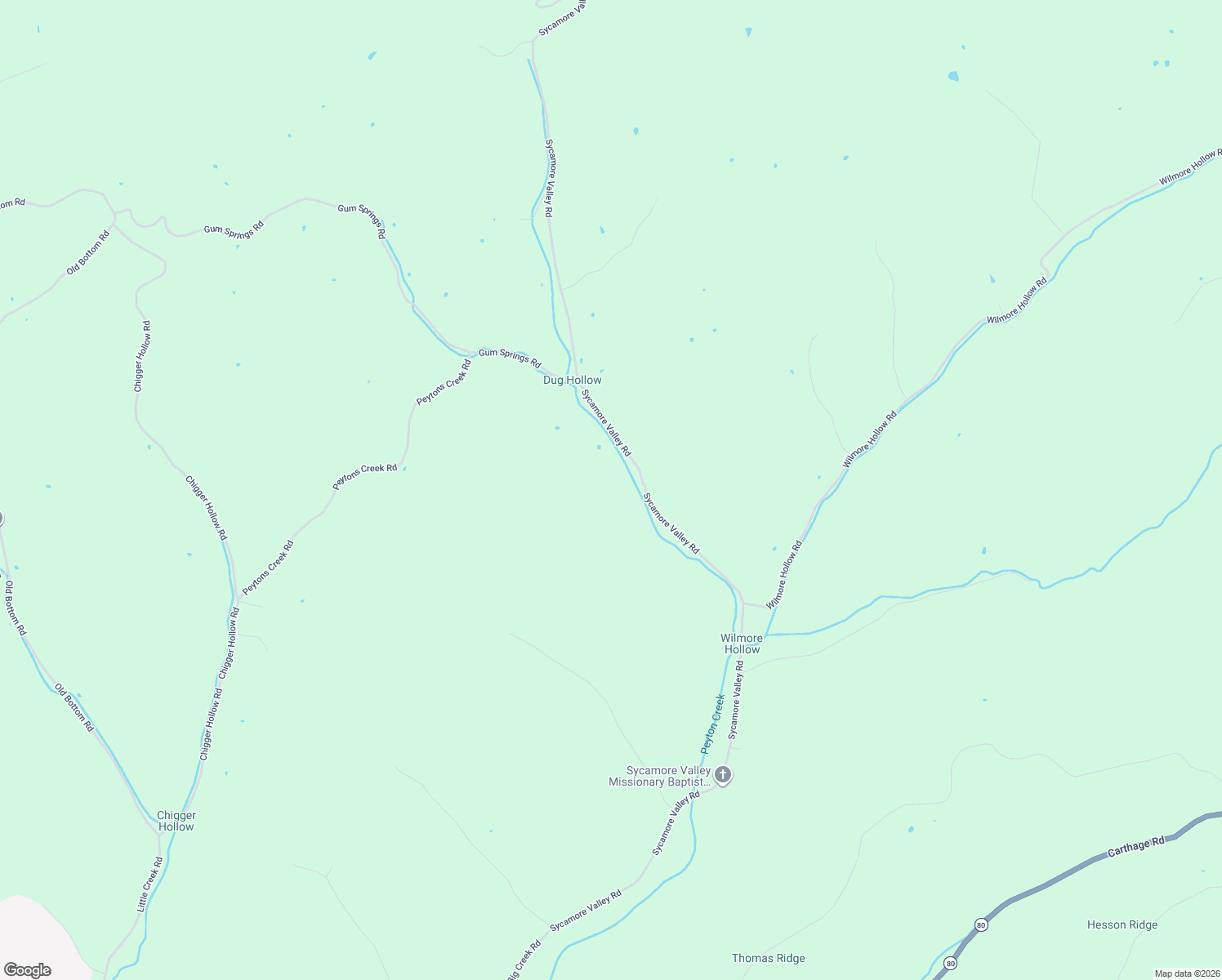 map of restaurants, bars, coffee shops, grocery stores, and more near 2658 Sycamore Valley Road in Pleasant Shade