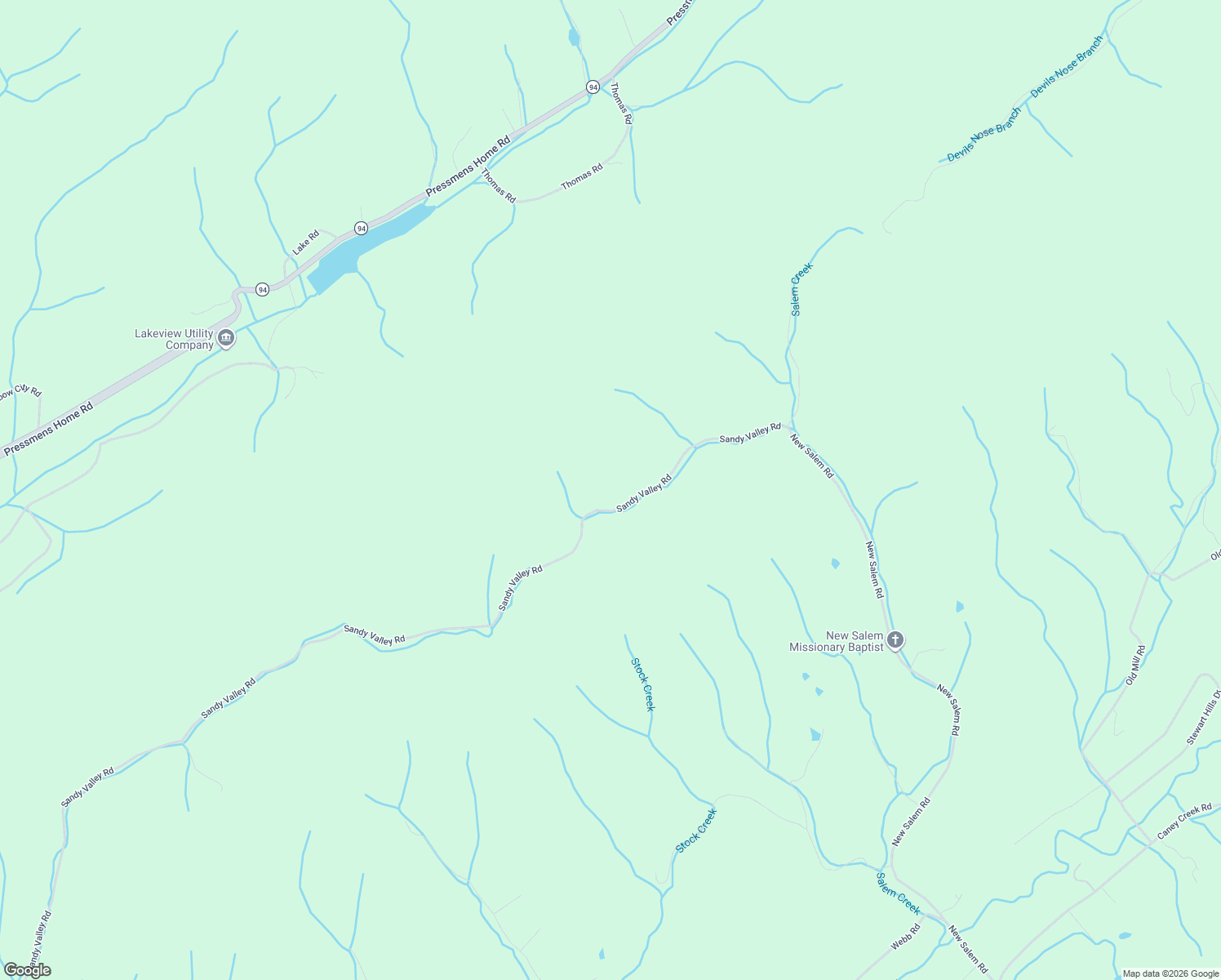 map of restaurants, bars, coffee shops, grocery stores, and more near 859 Sandy Valley Road in Rogersville