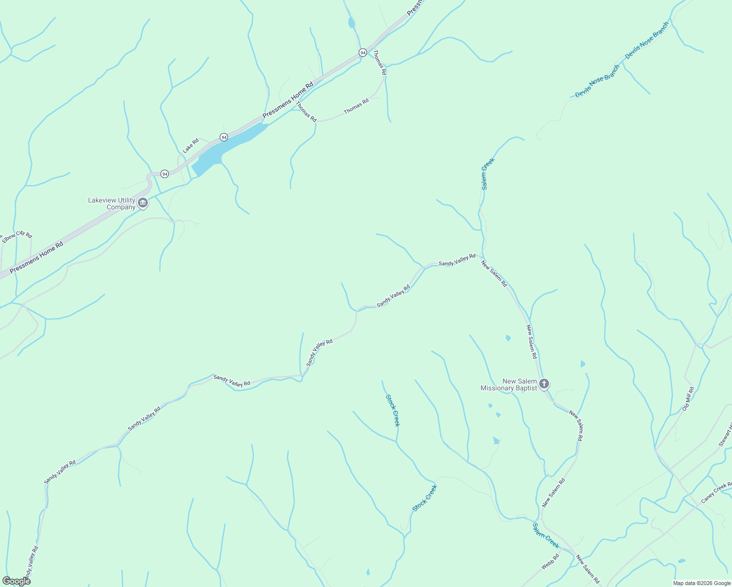 map of restaurants, bars, coffee shops, grocery stores, and more near 857 Sandy Valley Road in Rogersville