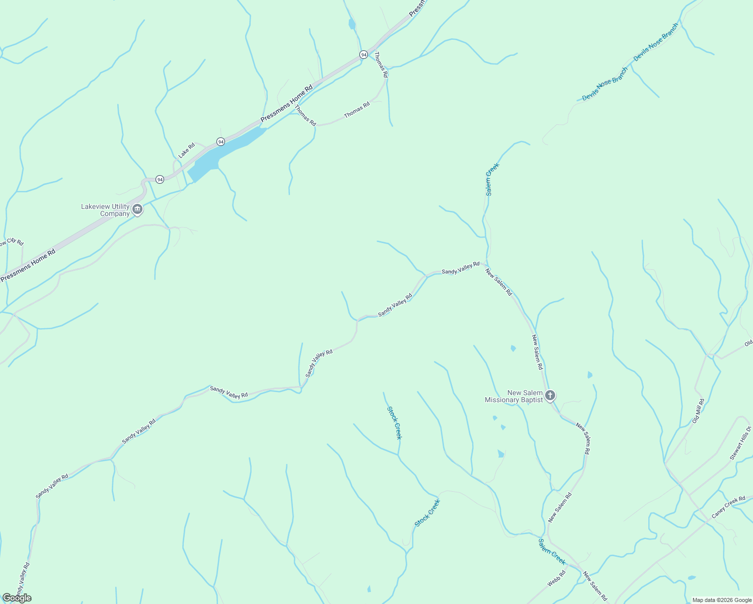map of restaurants, bars, coffee shops, grocery stores, and more near 861 Sandy Valley Road in Rogersville