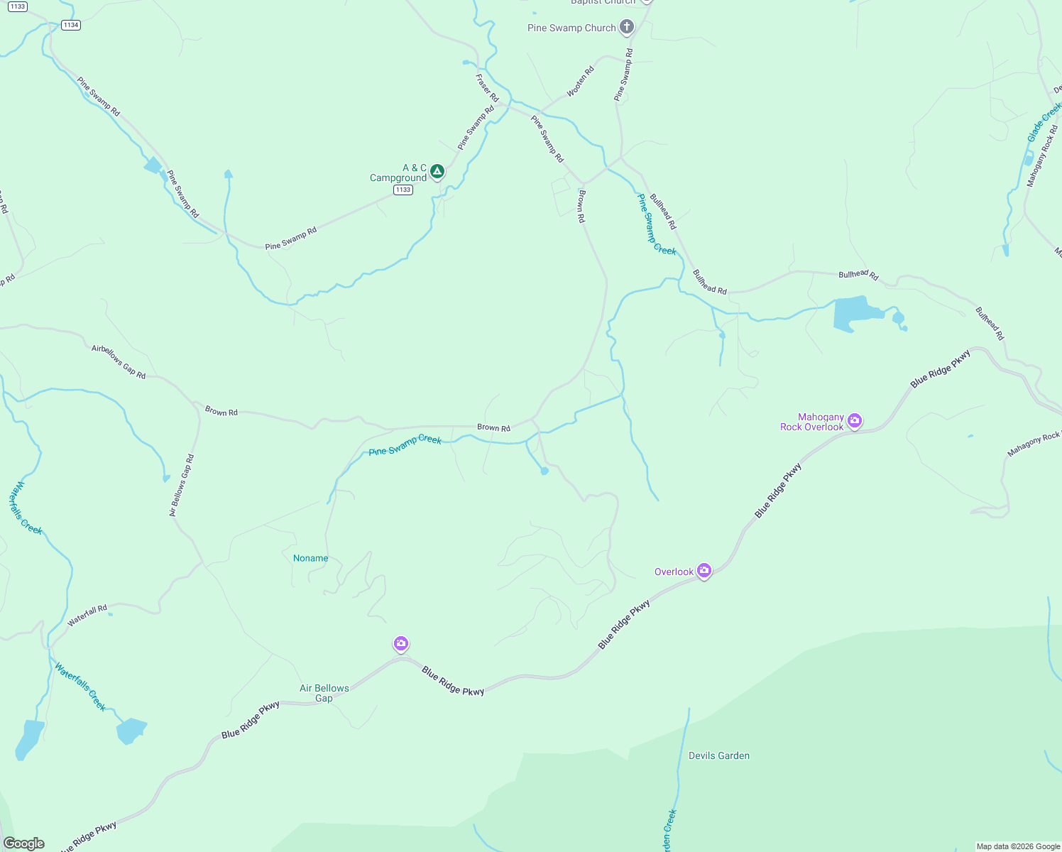 map of restaurants, bars, coffee shops, grocery stores, and more near Brown Rd in Sparta