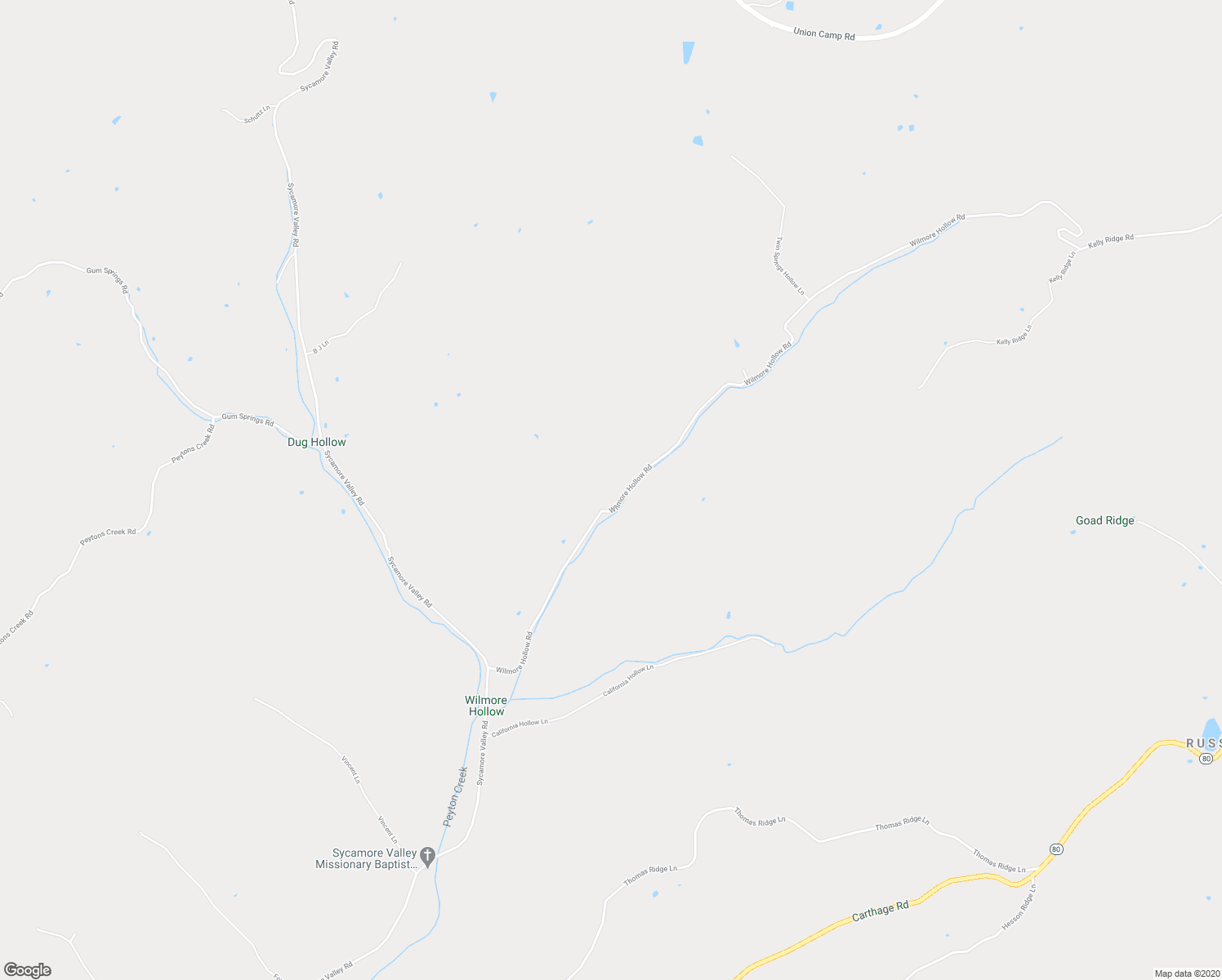 map of restaurants, bars, coffee shops, grocery stores, and more near 655 Wilmore Hollow Road in Pleasant Shade