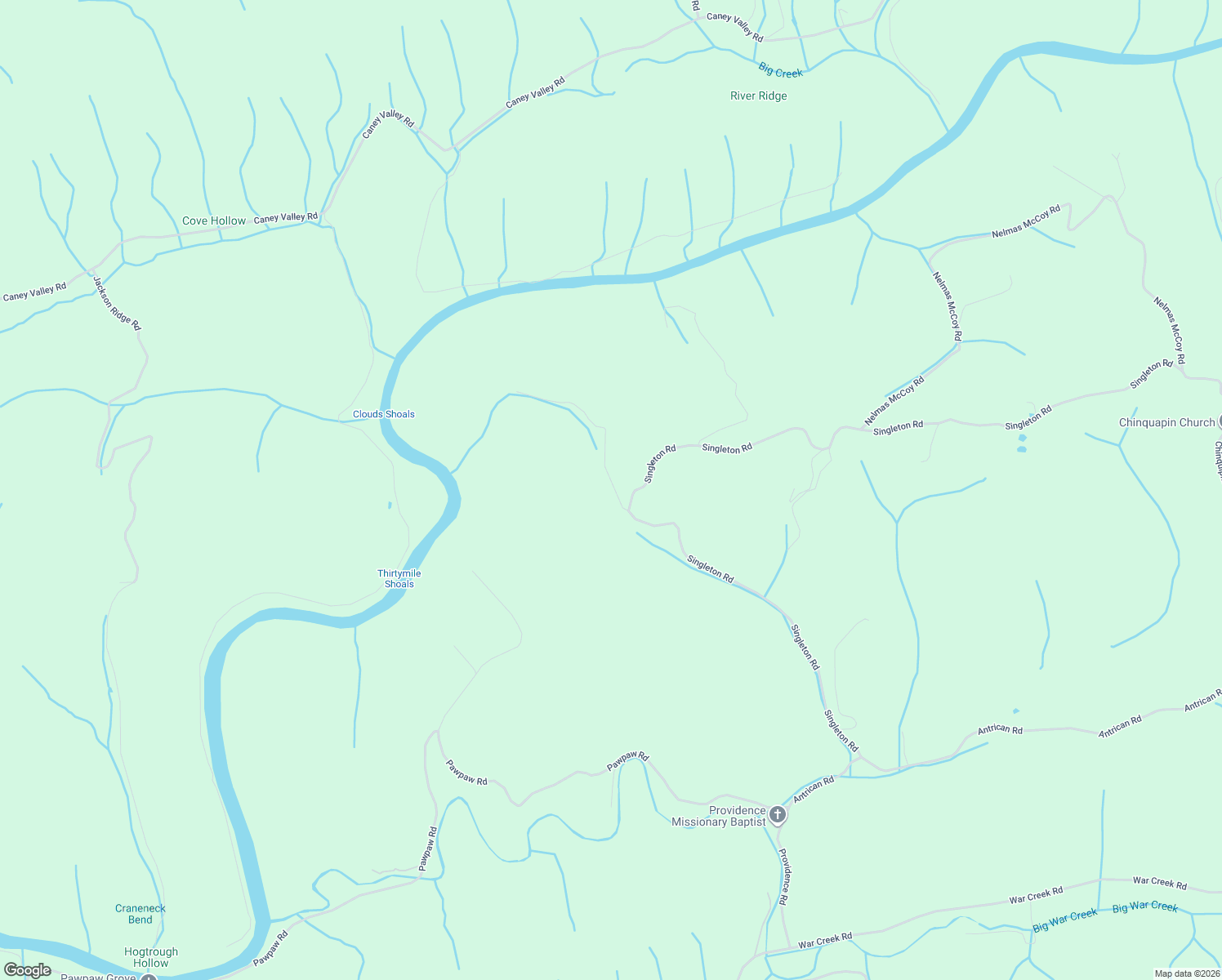 map of restaurants, bars, coffee shops, grocery stores, and more near Manning Rd in Sneedville