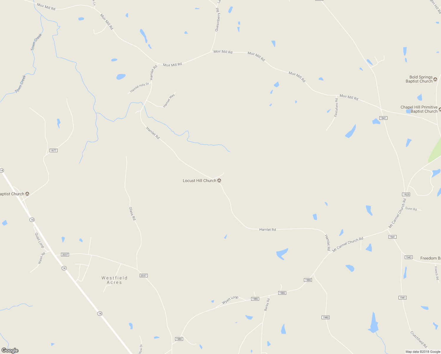map of restaurants, bars, coffee shops, grocery stores, and more near 834 Hamlet Road in Reidsville
