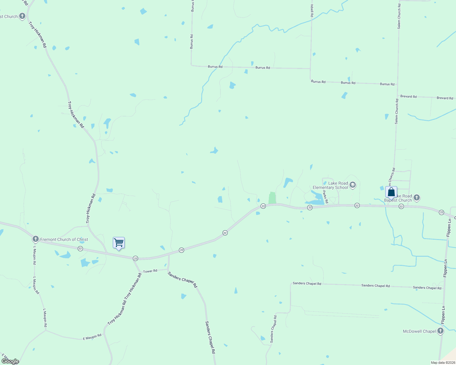 map of restaurants, bars, coffee shops, grocery stores, and more near 3767 Pete Gray Road in Union City